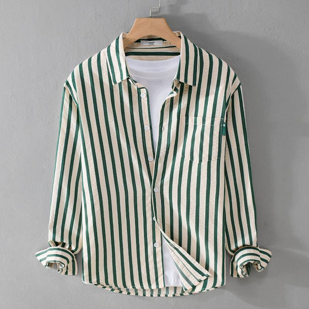 Color Matching Long Sleeve Men's Shirt Top - Premium 0 from Nobles Store - Just $25.74! Shop now at Nobles Store