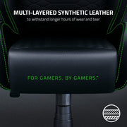 Furniture, Game & Recreation Room Furniture, Gaming Chairs, Home & Kitchen, Video Game ChairsIskur X Ergonomic Gaming Chair Black/Green - Leather Upholstered Adjustable Armrests High-Density Foam Cushions - Premium  from Nobles Store - Just $843.48! Shop now at Nobles Store