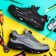 Safety Shoe Boots, Security & Protection, Workplace Safety SuppliesRotary Buckle Work Safety Shoes for Men Sneakers Protective Shoes Lightweight Puncture-Proof Anti-Smash Steel Toe Male Boots - Premium  from Nobles Store - Just $72.08! Shop now at Nobles Store