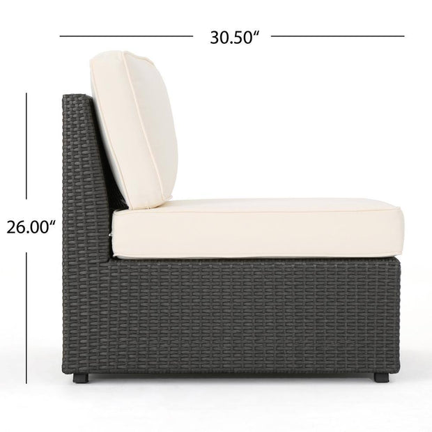 Outdoor Lounge Furniture, Outdoor Sectionals, Outdoors, Patio Furniture8-Piece Wicker Patio Sectional Seating Set with White Cushions - Premium  from Nobles Store - Just $1795.95! Shop now at Nobles Store