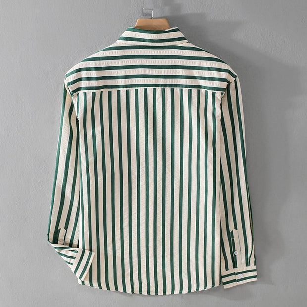 Color Matching Long Sleeve Men's Shirt Top - Premium 0 from Nobles Store - Just $25.74! Shop now at Nobles Store