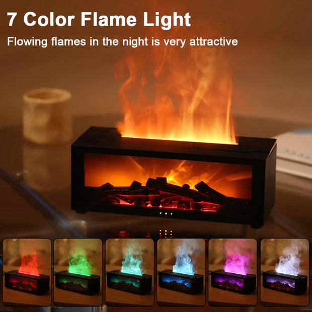 Home Appliances, Household Appliances, Small Air Conditioning AppliancesAroma Humidifier Flame Essential Oil Diffuser Air Humidifier Aromatherapy Fragrance Diffuser with RGB Light and Remote Control - Premium  from Nobles Store - Just $51.72! Shop now at Nobles Store