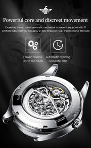 Clothing, Men, Shoes & Jewelry, Watches, Wrist WatchesOUPINKE Men'S Skeleton Mechanical Watches Luxury Dress Automatic Self Winding Sapphire Crystal Waterproof Tungsten Steel Band Wrist Watches - Premium  from Nobles Store - Just $454.33! Shop now at Nobles Store