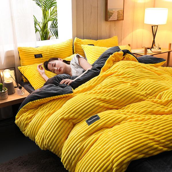 Bedding Set, Duvet CoverCorduroy Velvet Bedding Set - Premium  from Nobles Store - Just $75.35! Shop now at Nobles Store