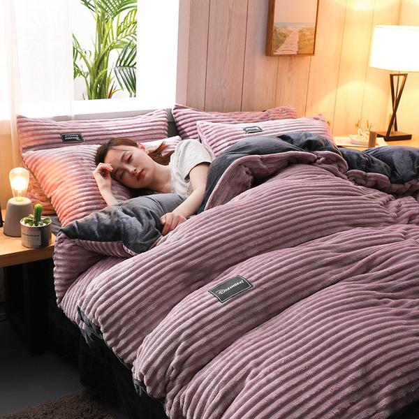 Bedding Set, Duvet CoverCorduroy Velvet Bedding Set - Premium  from Nobles Store - Just $75.35! Shop now at Nobles Store