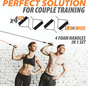 accessory, exercise, fitness, gym, indoor, outdoorFitness Exercises Resistance Bands Set - Premium  from Nobles Store - Just $59.97! Shop now at Nobles Store