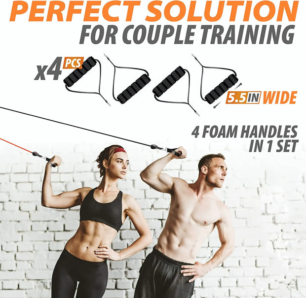 accessory, exercise, fitness, gym, indoor, outdoorFitness Exercises Resistance Bands Set - Premium  from Nobles Store - Just $59.97! Shop now at Nobles Store