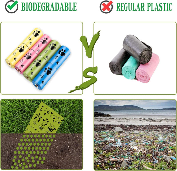 Biodegradable Dog Poop Bags: 720 Bags Extra Thick Strong Leak Proof Dog Waste Bags - Premium  from Nobles Store - Just $36.32! Shop now at Nobles Store